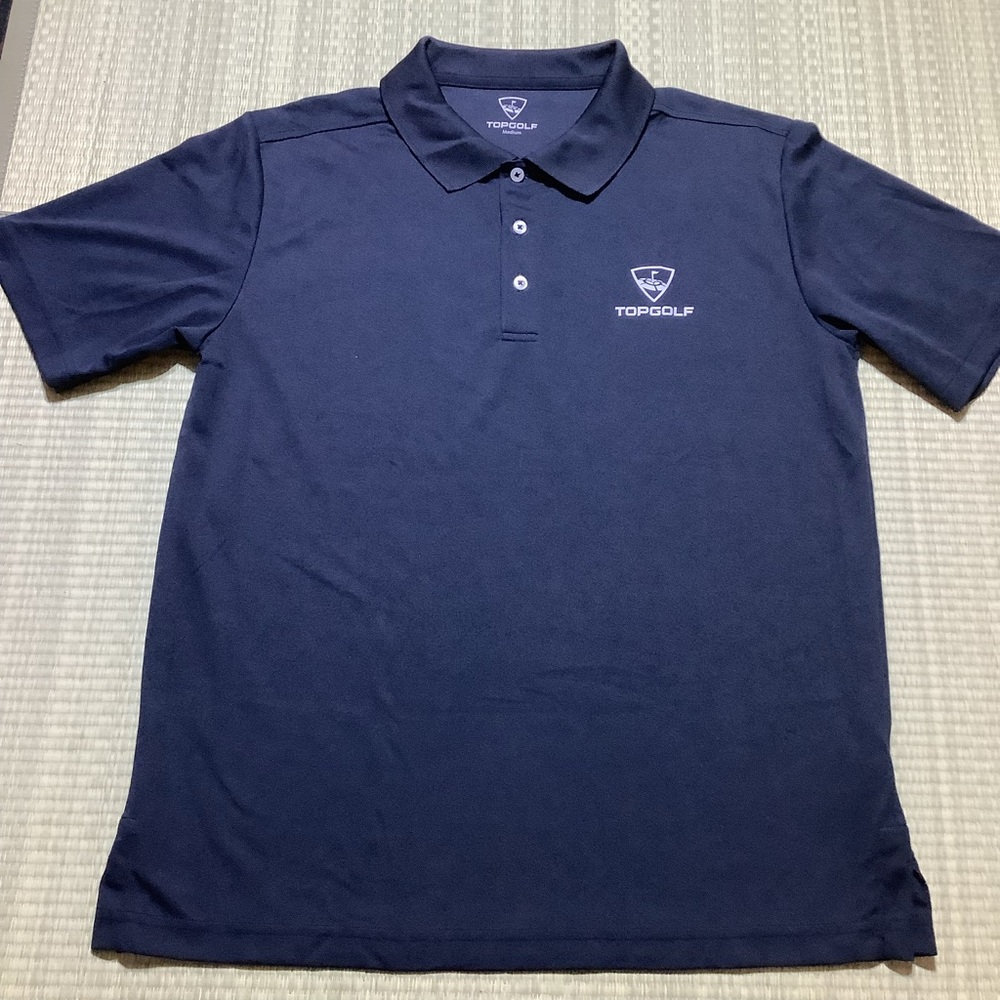 Top Golf Black Short Sleeve Polo Shirt Men’s Performance Polo Size Medium